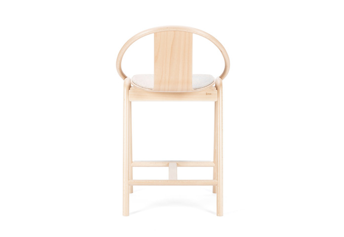 Ton Grand Slam Barstool Low Beech Natural Milkyway Powder 3