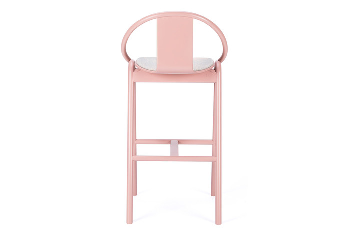 Ton Grand Slam Barstool Taupe Pink Milkyway Powder 4