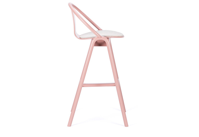 Ton Grand Slam Barstool Taupe Pink Milkyway Powder 5