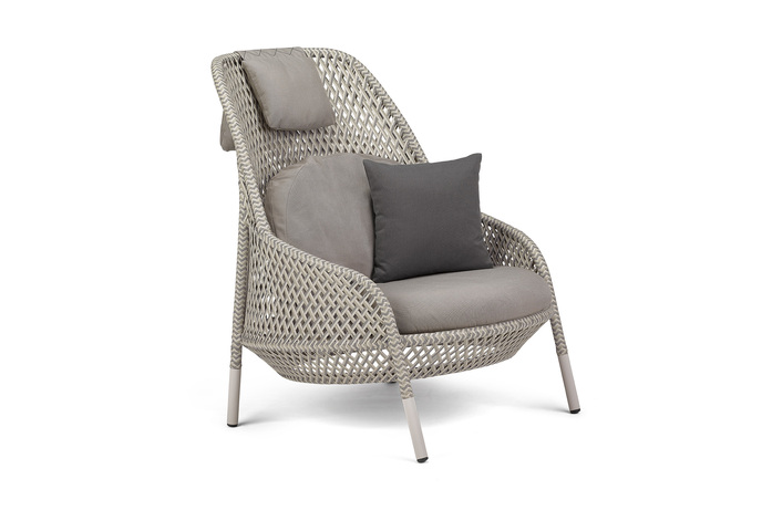 Wing Chair White Quartz Kissen 20767