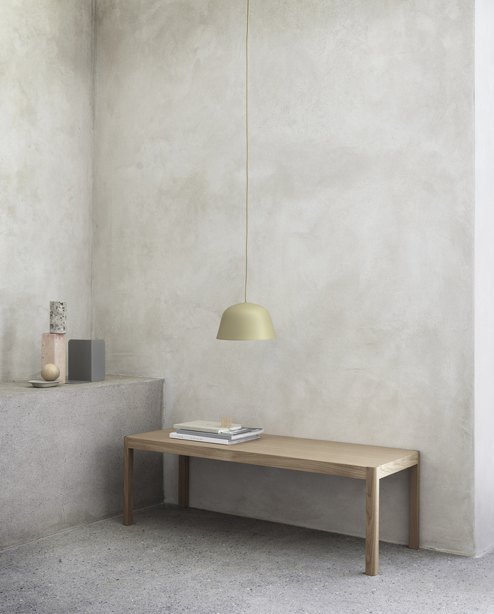 Workshop Coffee Table Oak Ambit Pendant Green Beige Compile Bookend Grey Float Org