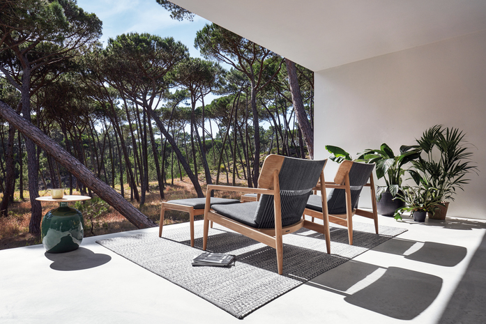 Archi Lounge Chair Ottoman Set 1