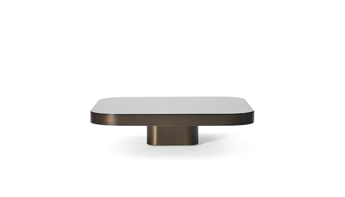 Bow Coffee Table No1 Brass Burnished