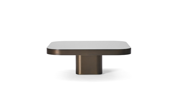 Bow Coffee Table No2 Brass Burnished