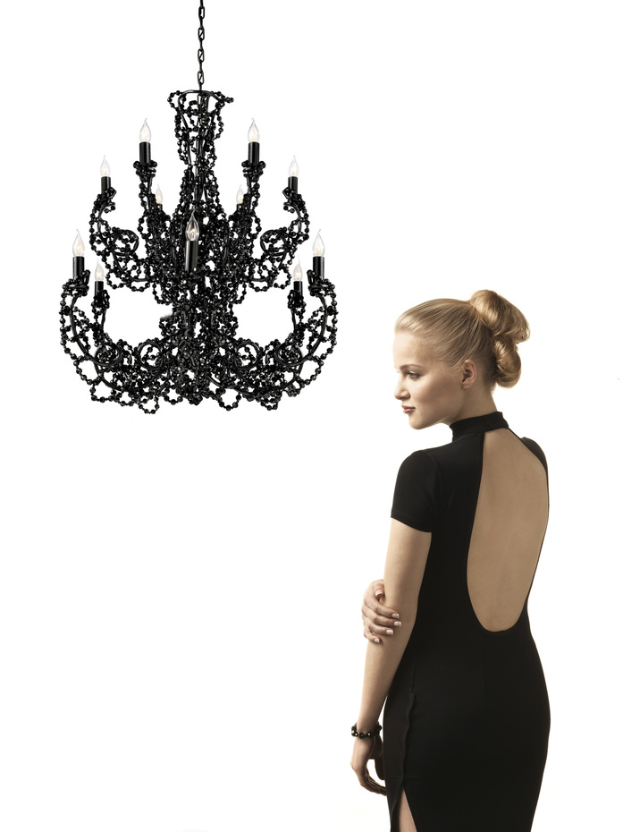 Brandvanegmond Coco Chandelier Round 100 Black Image
