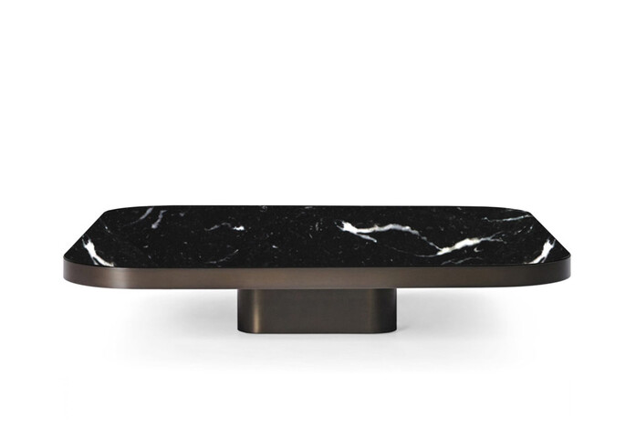 Classicon No 4 Bow Couchtisch Messing Brueniert Marble Top