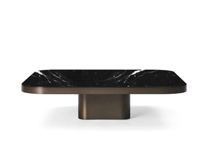 Classicon No 5 Bow Couchtisch Messing Brueniert Marble Top