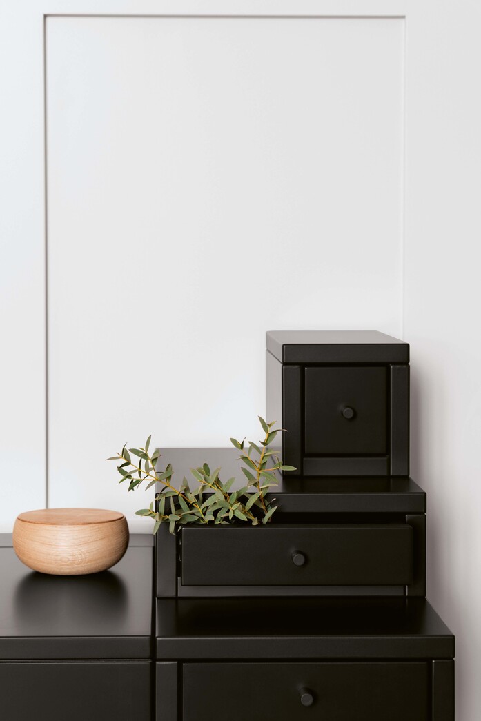 Collect Schminktisch Detail Schwarz Bowl Holzdose Eiche Schoenbuch Am 2