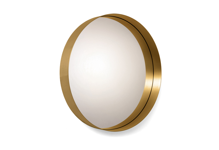 Cypris Mirror Round Brass 01