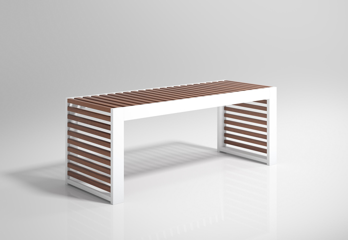 Dna Teca Bench White Perspective