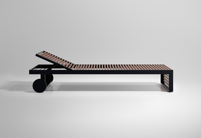 Dna Teca Chaiselongue Black