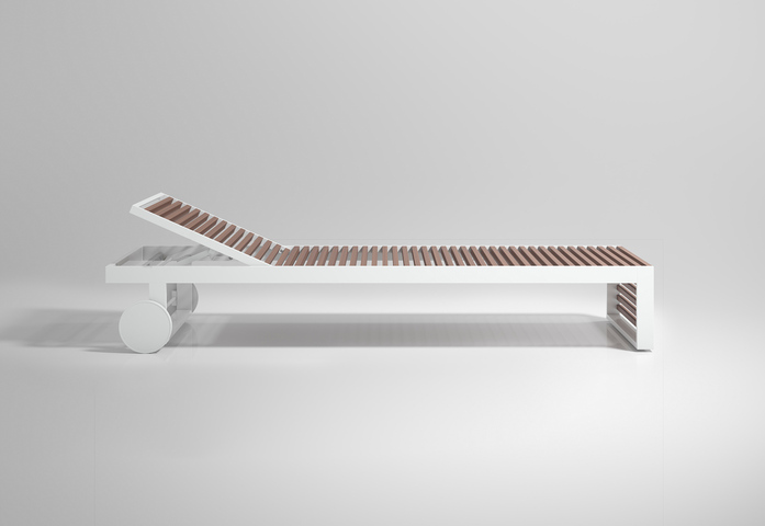 Dna Teca Chaiselongue White