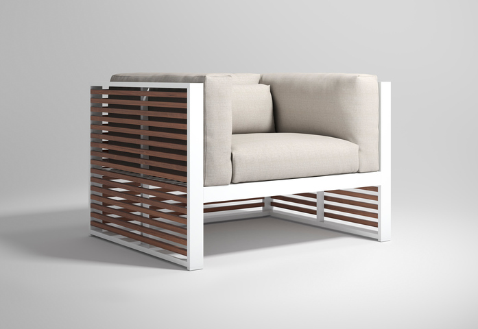 Dna Teca Sillon White Perspective