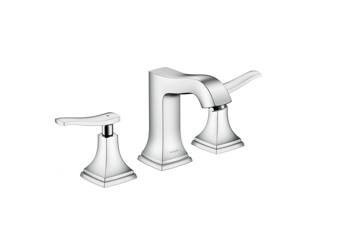 Hansgrohe Metropol Classic Chrome 3 Hole Washbasin Mixer Lever