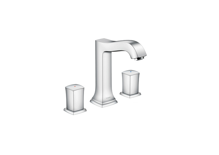 Hansgrohe Metropol Classic Chrome 3 Hole Washbasin Mixer Zero High