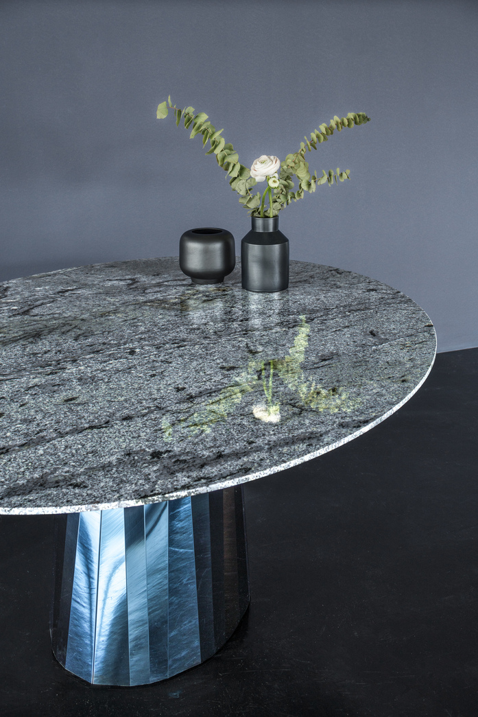 Hassos Pli Table Marble Blue
