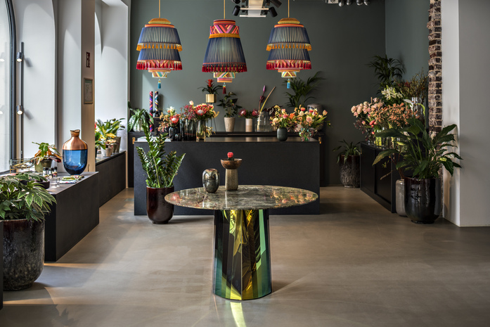 Hassos Pli Table Marble Green Hz