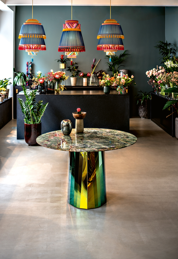 Hassos Pli Table Marble Green Vt 01