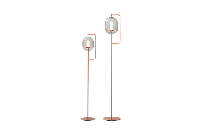 Lantern Light Floor Lamp Medium Tall Copper 01