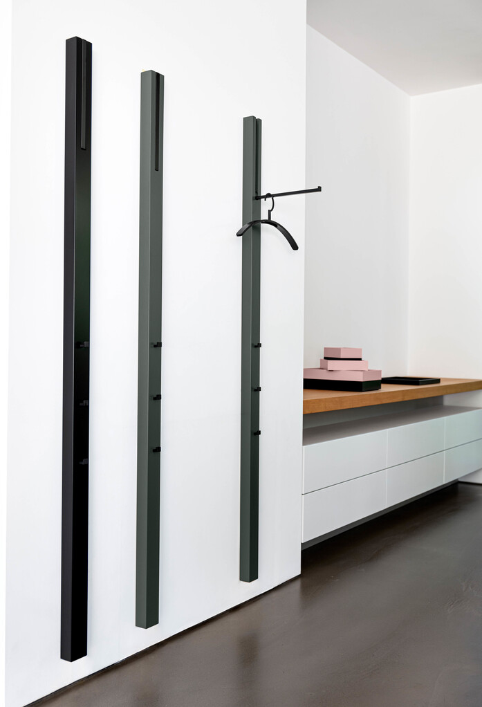 Line Moebel Garderobe Schwarz Granit Schoenbuch