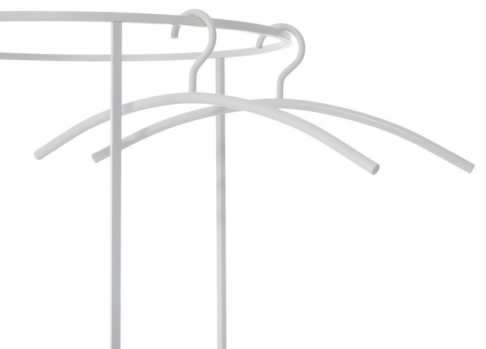 Rack Garderobenstaender Garderobe Weiss Schoenbuch 0155 Kleiderbuegel Weiss Fr 1