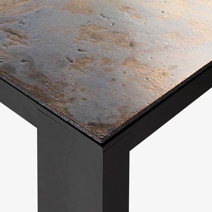 Solpuri Elements Table Lava Gold Detail