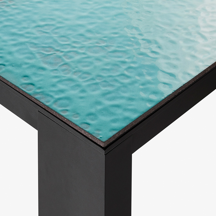 Solpuri Elements Table Lava Turquoise Detail