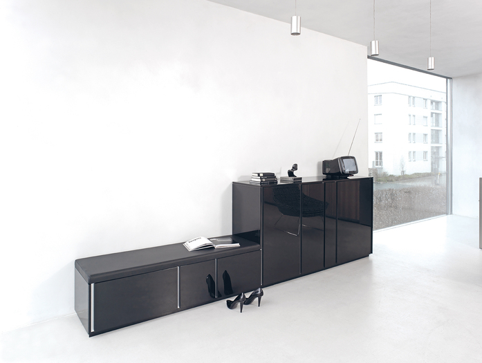 Stripes Bank Sideboard Kommode Schuhschrank Schwarz Schoenbuch Am 3