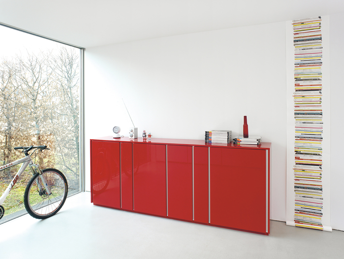 Stripes Sideboard Schuhschrank Kommode Tomatenrot Schoenbuch Am 3
