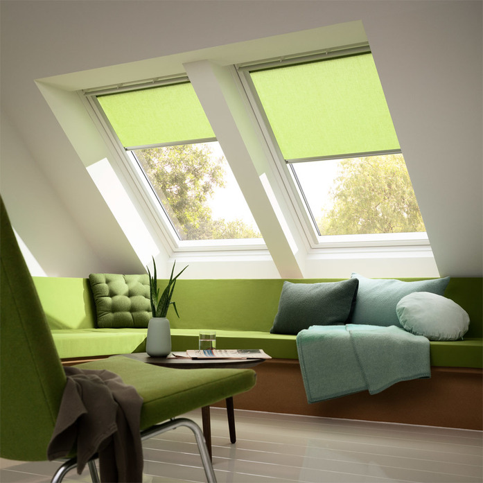 Velux Dachfensterrollo Gruen Duo Wohnzimmer 940X940