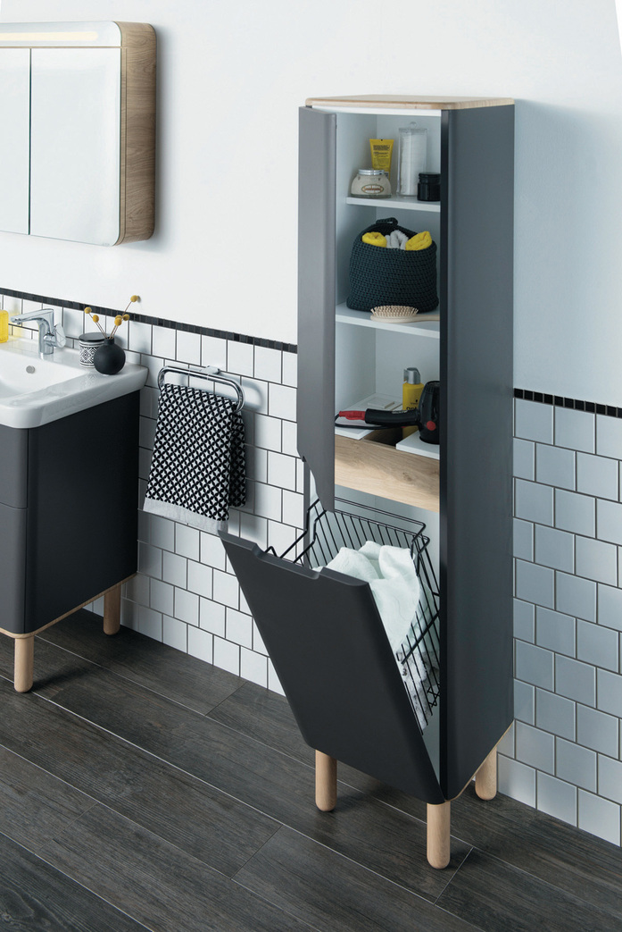 Vitra Bad M Sento Hochschrank Anthrazit