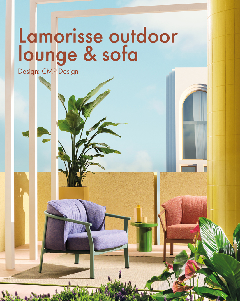 lamorisse outdoor sofa & lounge, designed by CMP Design