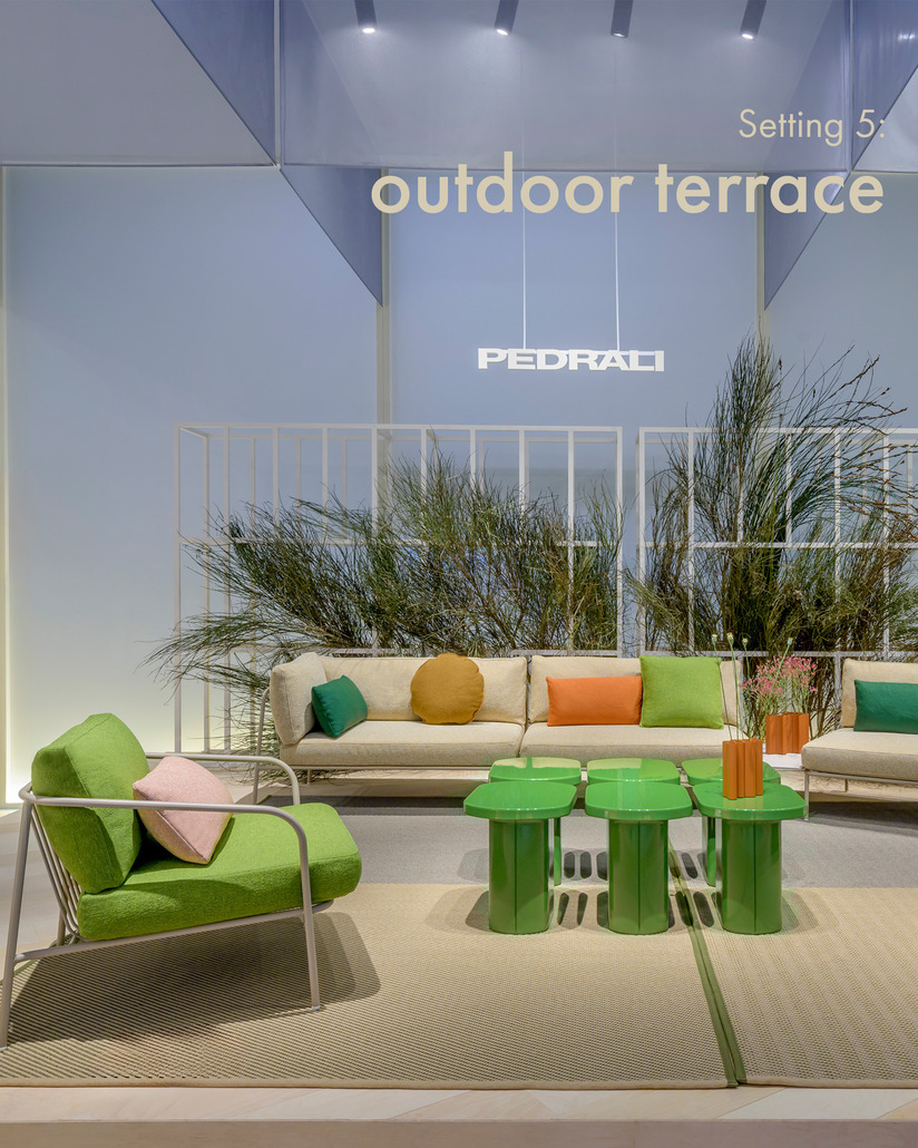 #PedraliColoursofLightness / Setting 5: Outdoor terrace