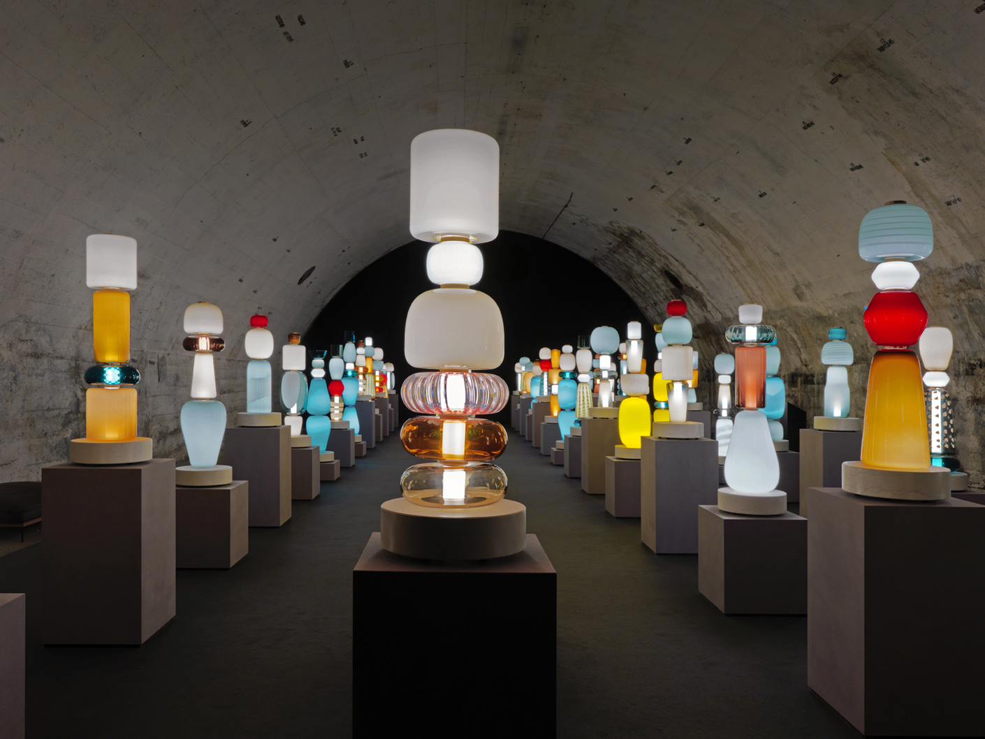 Bildergalerie "Pyrae"/"Strata" Installation für Salviati von Luca Nichetto und Ben Gorham, 2017