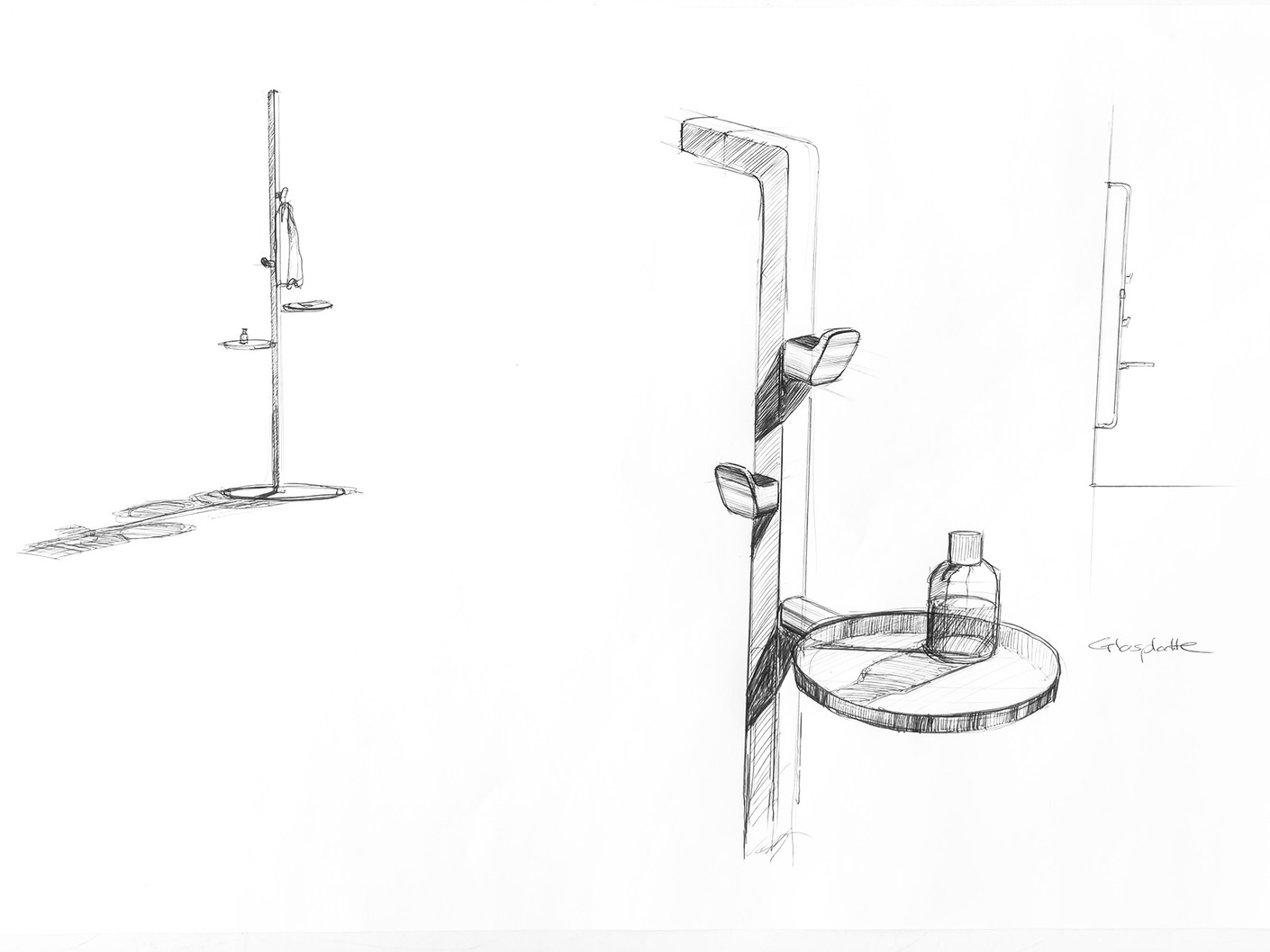 Image gallery sketches of "Vry" by Patrick Frey for burgbad