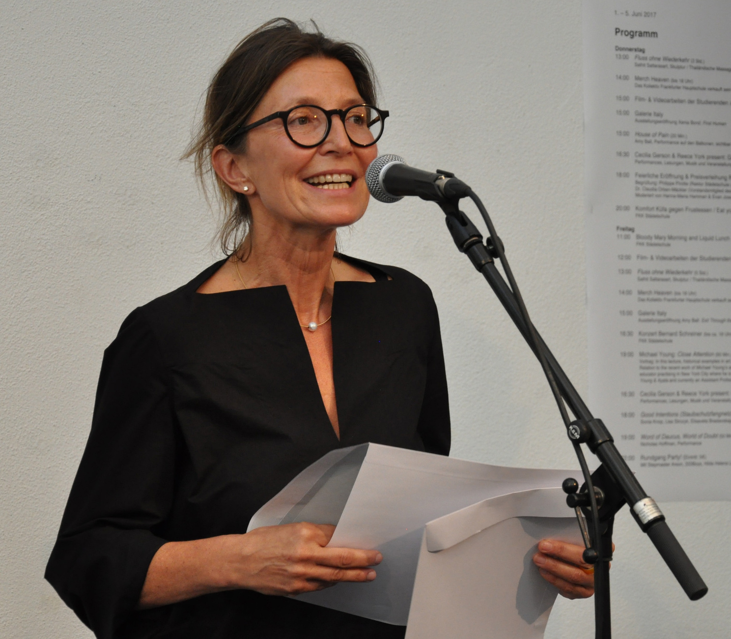 Claudia Orben-Mäckler, Vorstandsmitglied des Fördervereins Städelschule Portikus e.V.