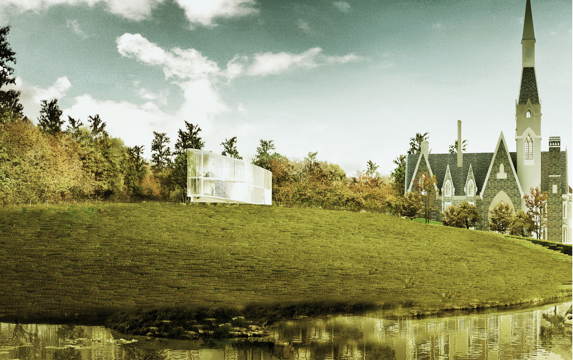 Atelier Alter: elliptic glass house