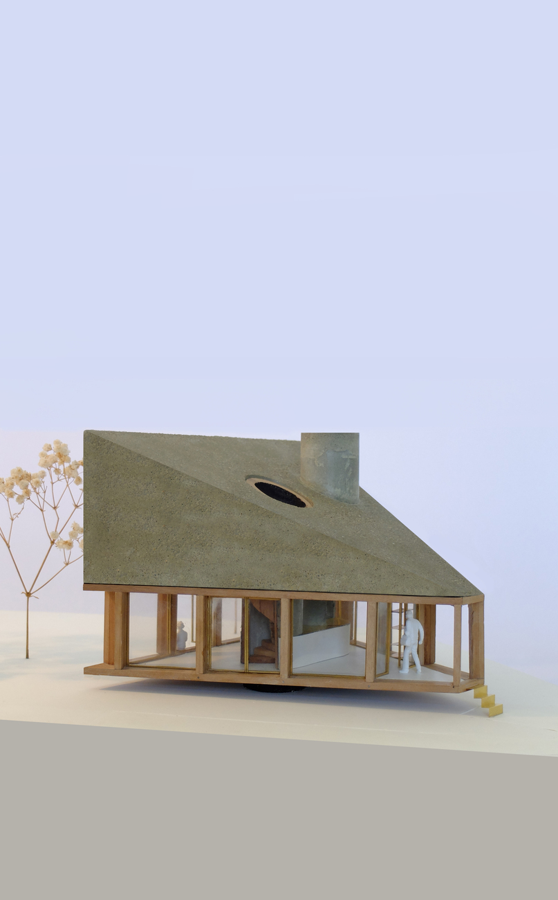 ORG, house with concrete cap, back