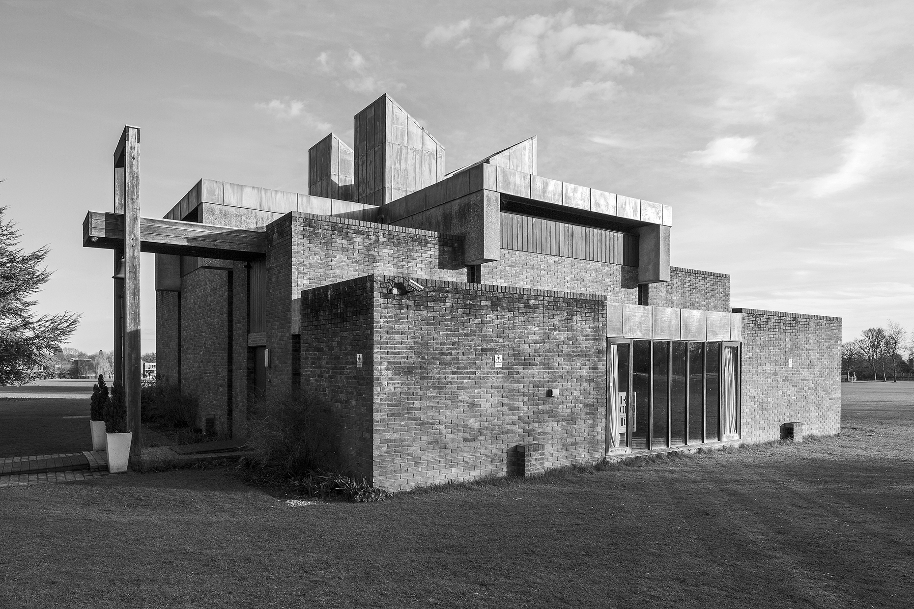 Sheppard Robson: Kapelle des Churchill College, Cambridge, 1967 (aus: Simon Phipps: Finding Brutalism, Park Books 2017)
