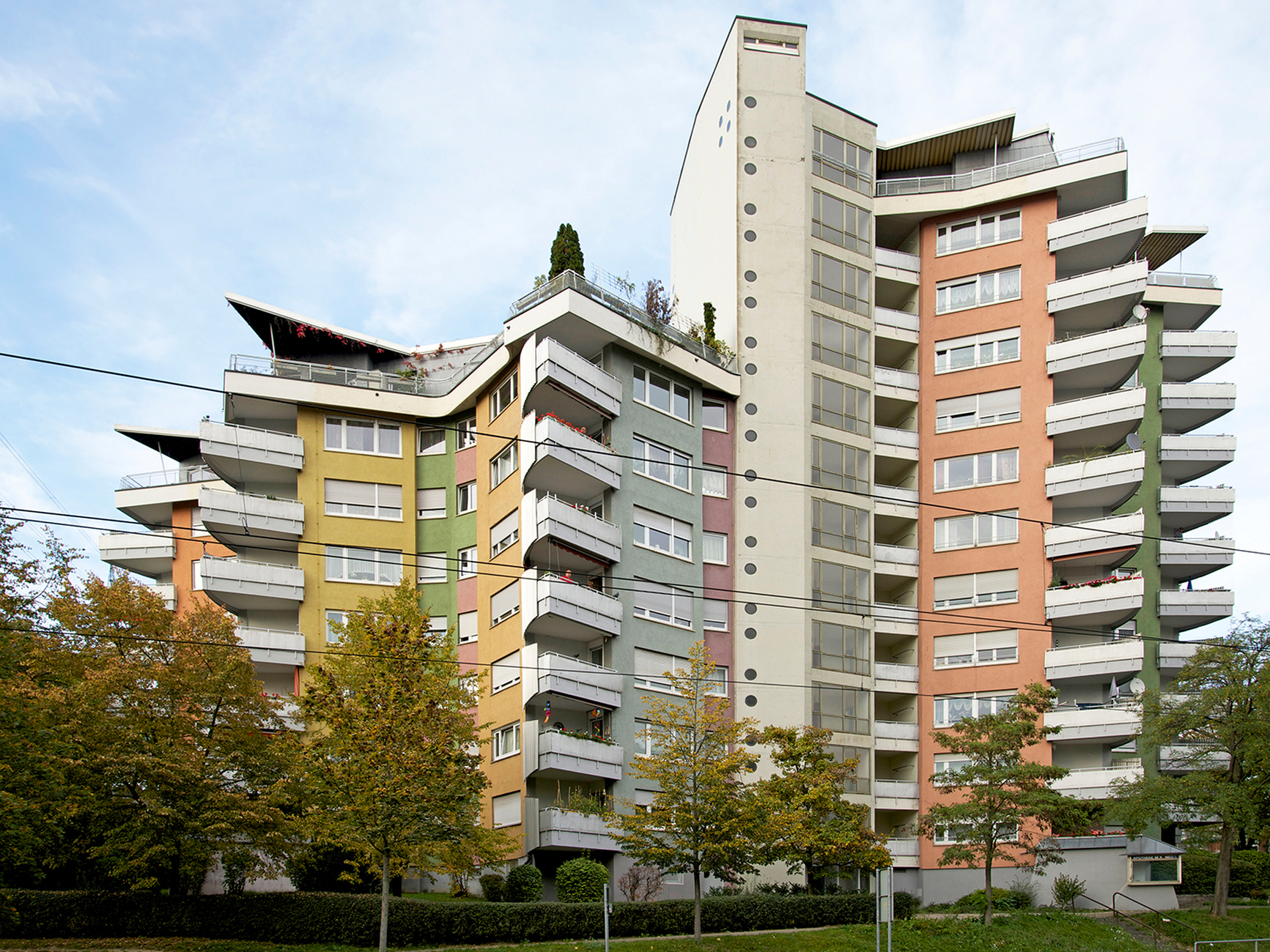 Wohnhochhaus "Julia" (mit Wilhelm Frank), Stuttgart (1954-1959)