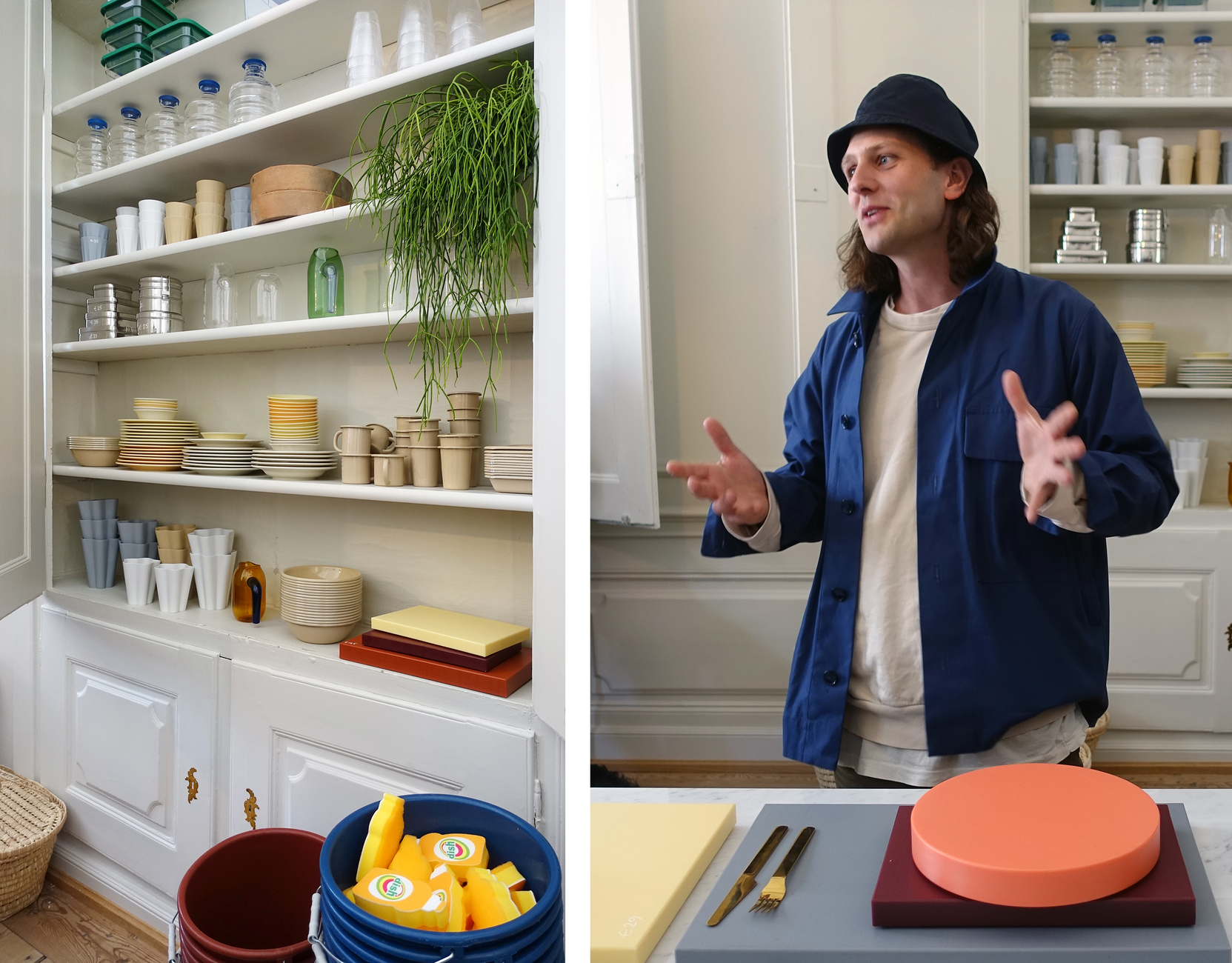 The kitchen market, ​featuring kitchenware found from around the world and new products designed by some of Hay's favorite designers