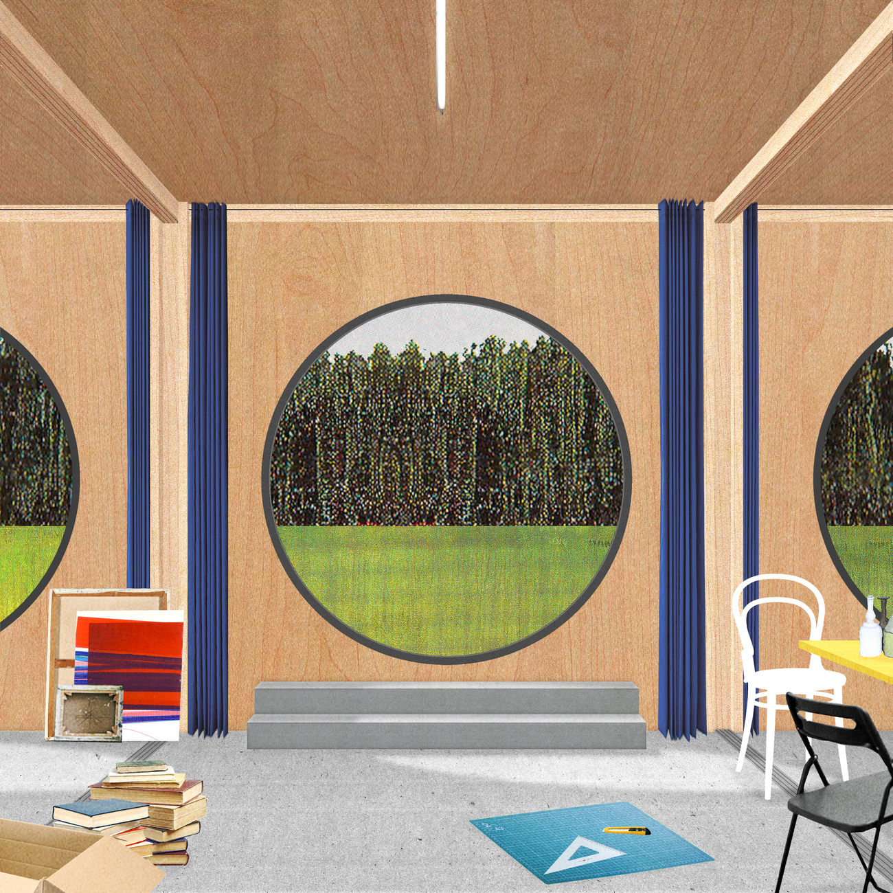 Dogma, one-room house, inside detail