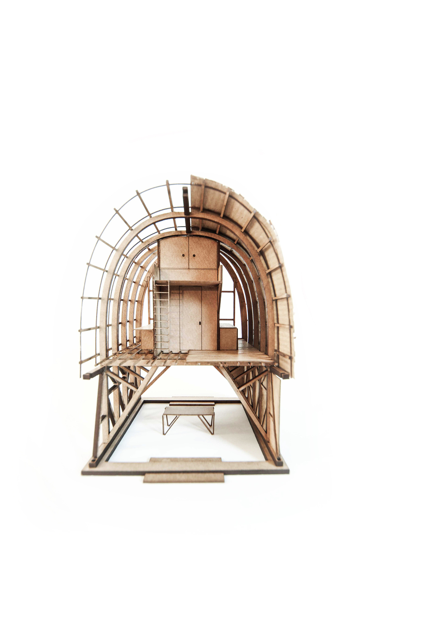 Anna Heringer: Small frame house with wind wheel