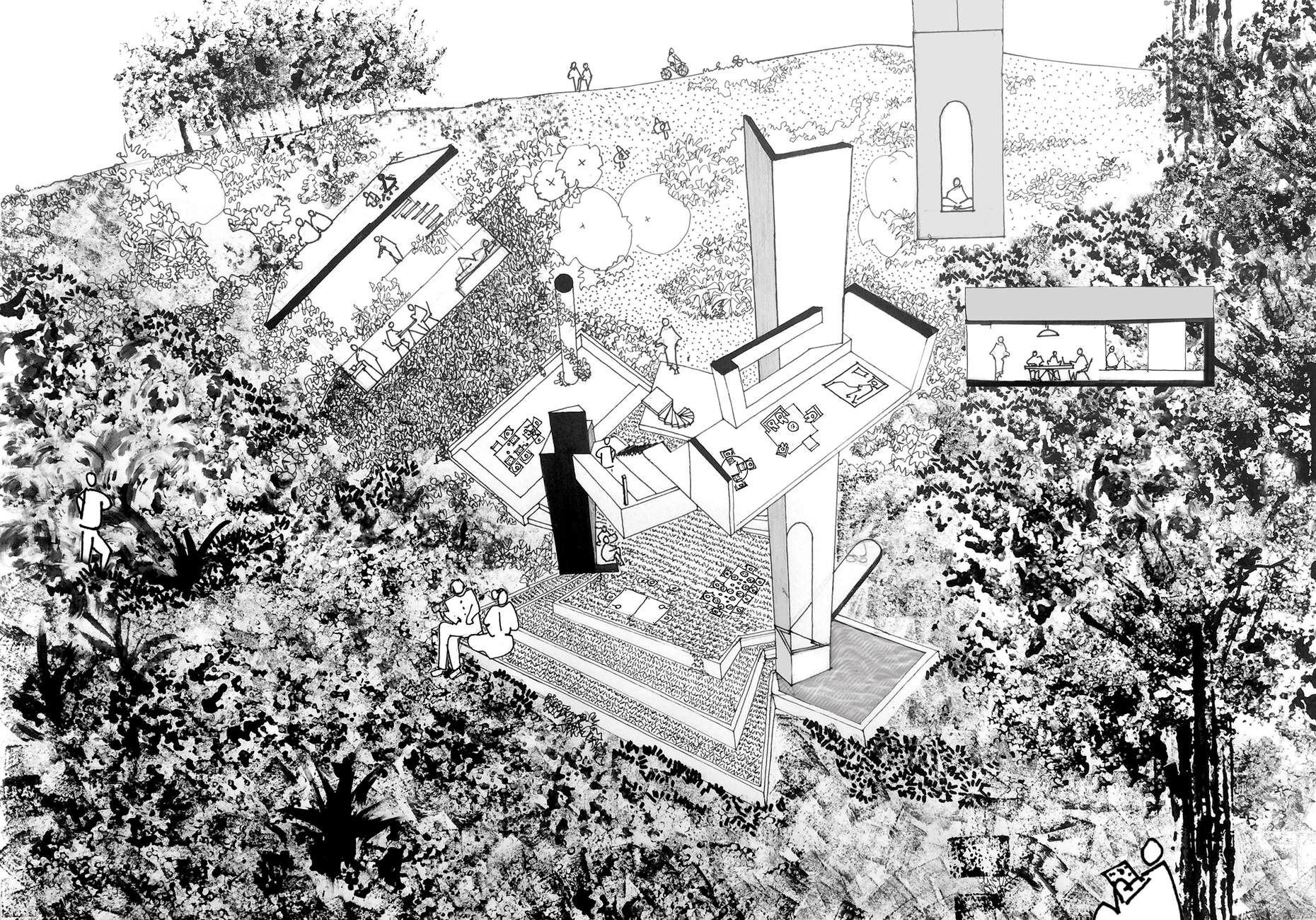 Tatiana Bilbao Studio, Experimenta Urbana, Ways of Life, Rendering 2