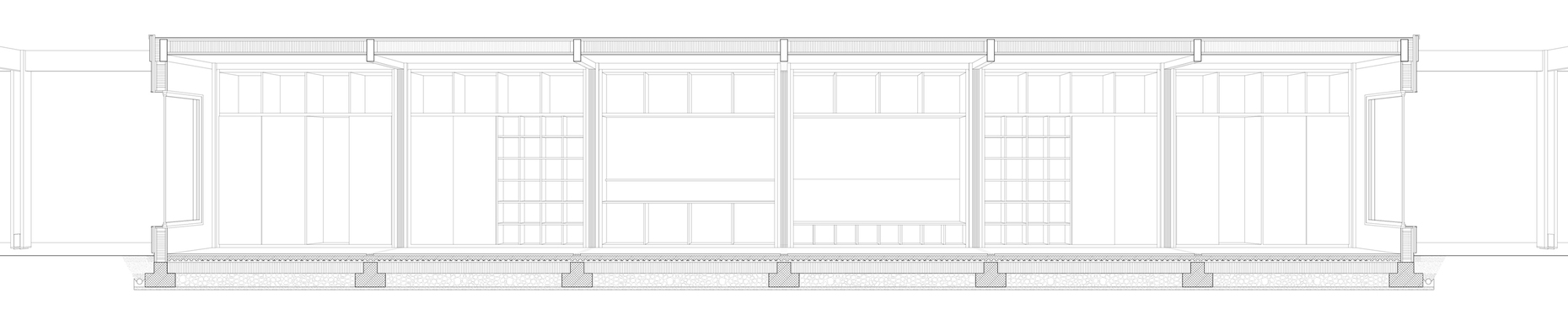 Dogma, one-room house, section