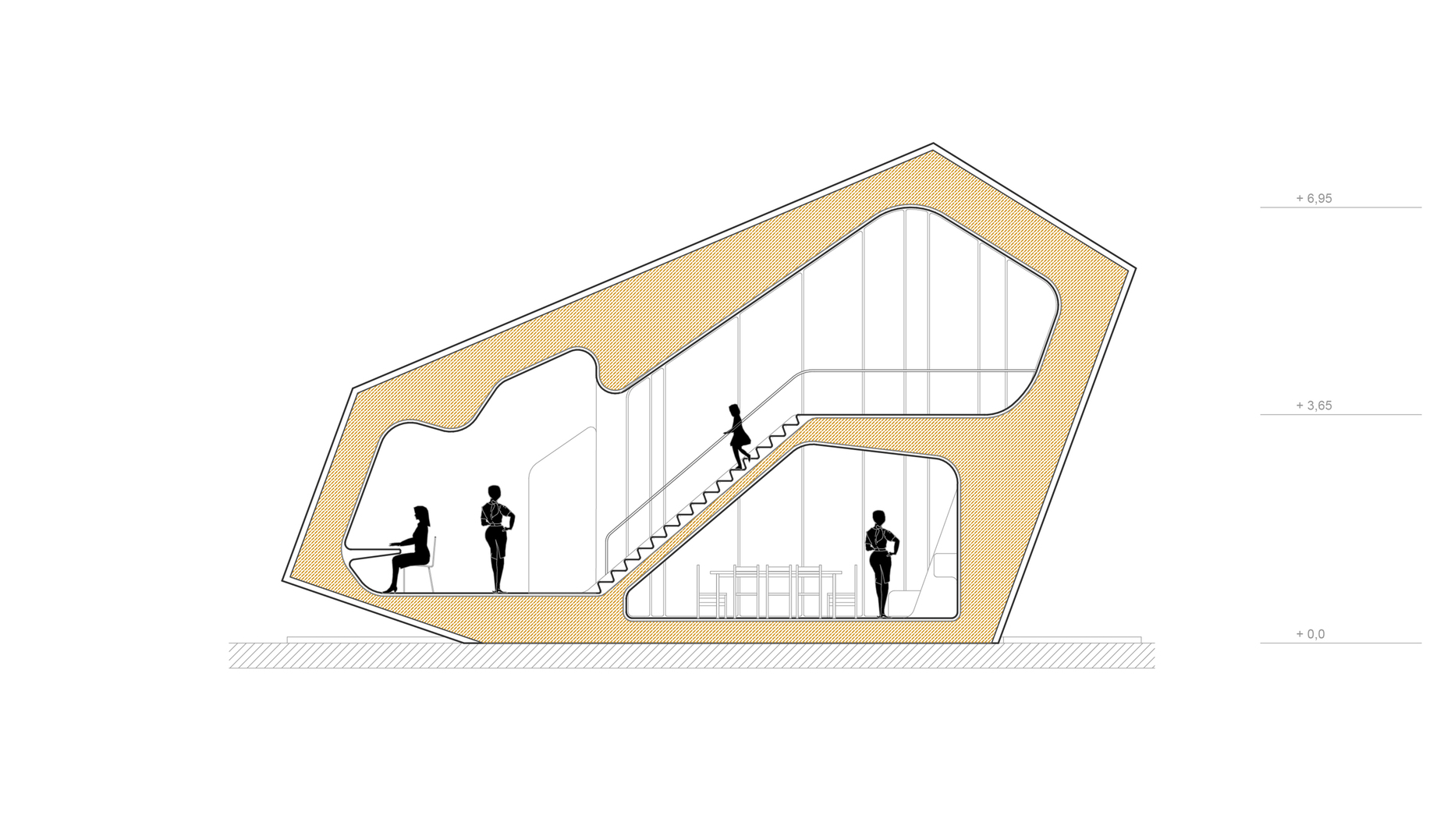 Segment house, Jürgen Mayer H., Section