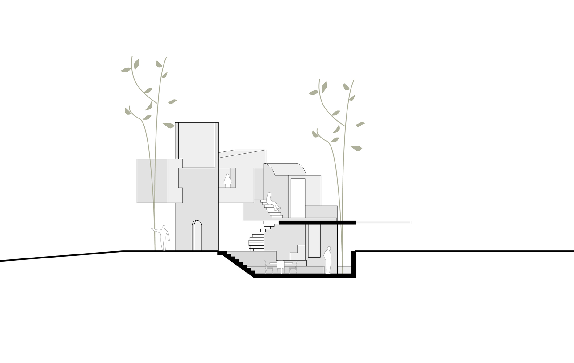 Tatiana Bilbao Studio, Experimenta Urbana, Ways of Life, Section