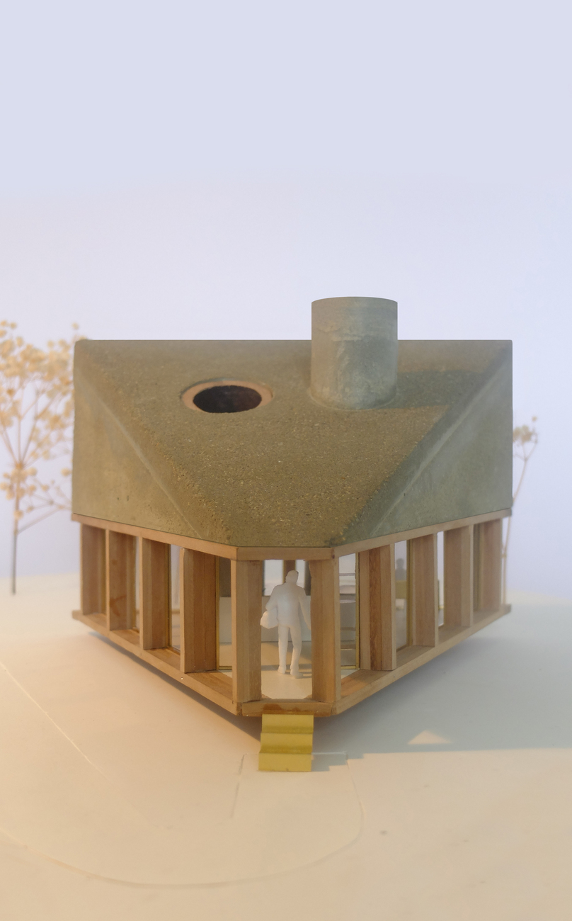 ORG, house with concrete cap
