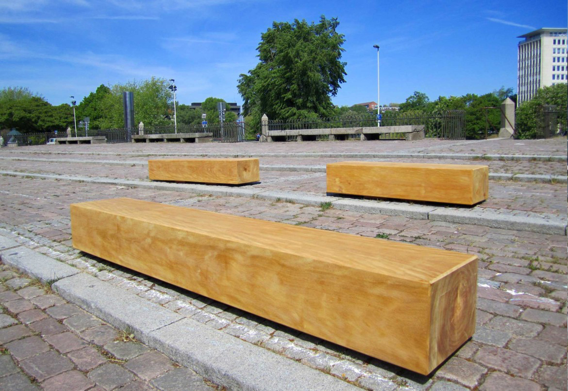 Carat Balken zum Sitzen von Union aus verschiedenen Hölzern