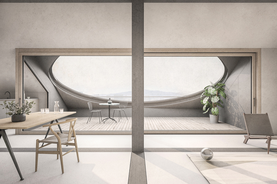 Image gallery project N°2006 WBZ, Two Houses with a Wooden Grid, Am Bellikersteig, Zurich
